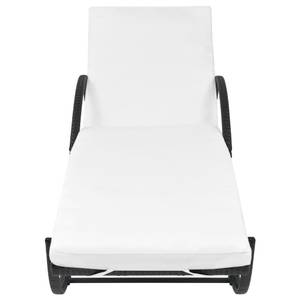 Chaise longue Noir - Métal - 64 x 56 x 193 cm