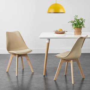 Lot de 4 Chaises Fläten Salle à Manger Beige