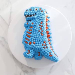 Kuchenform aus Silikon "Dinosaure" Kunststoff - 15 x 6 x 29 cm