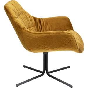 Fauteuil pivotant Bristol Jaune - Textile - 83 x 79 x 76 cm