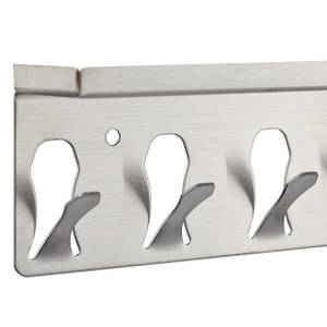 Silbernes Schlüsselbrett Silber - Metall - 25 x 7 x 5 cm