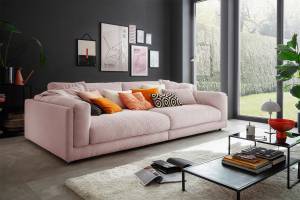 Big Sofa RAINA Pink - Textil