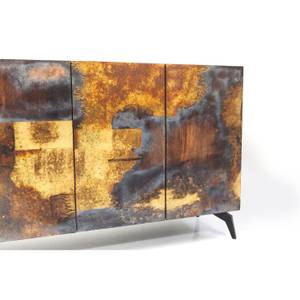 Sideboard Oxy Braun - Metall - 150 x 80 x 41 cm