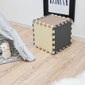 Baby Spielmatte Sonia 27-tlg. Beige - Braun - Grau - 30 x 30 cm