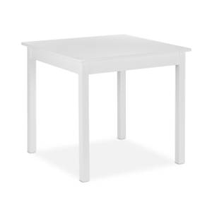 Kindertisch mit Stühlen und Stauboxen Weiß - Holzwerkstoff - Kunststoff - 60 x 53 x 60 cm