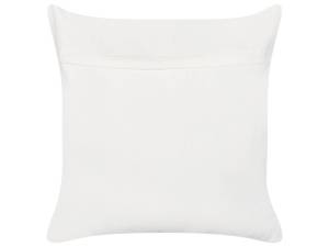 Coussin décoratif JATROPHA Vert - Orange - Rose foncé - Blanc