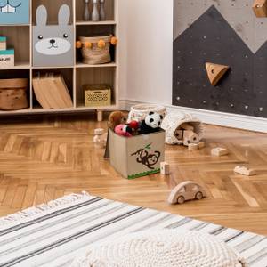 Aufbewahrungsbox für Kinder Beige - Schwarz - Weiß