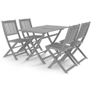 Gartenmöbel-Set Grau - Massivholz - Holzart/Dekor - 70 x 75 x 120 cm