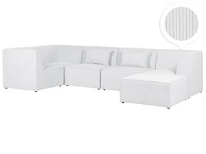 Modulsofa LEMVIG 6-tlg Cremeweiß - Weiß - 332 x 166 cm