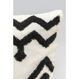 Coussin chevrons Noir - Textile - 45 x 45 x 12 cm