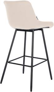 Tabouret de bar Weston Crème - Fourrure synthétique