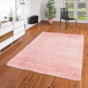 Hochflor Langflor Shaggy Teppich Glow Rosé - 140 x 200 cm