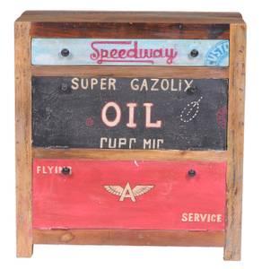 SPEEDWAY Schuhschrank Braun - Massivholz - 85 x 90 x 40 cm