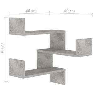 Stilvolles Eckregal - 2er Set Beton Dekor