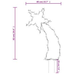 LED Sternschnuppe 3033549 Schwarz - Cremeweiß - 40 x 62 cm