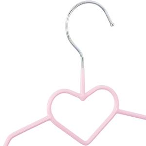 40 x Kinderkleiderbügel Herz rosa kaufen