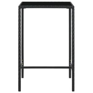 Garten-Bar-Set (5-teilig) 3012236-2 Schwarz - 70 x 70 cm - Anzahl Teile im Set: 5