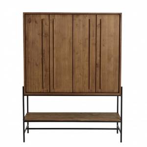 Buffet ALIDA Braun - Massivholz - 38 x 160 x 124 cm