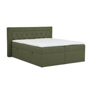 Boxspringbett Allure Pocket und Visco Khaki - Breite: 160 cm