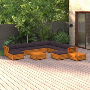 Garten-Lounge-Set (12-teilig) 3013017-15 Grau