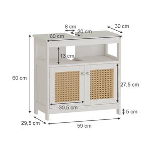 Waschbeckenunterschrank Rosario 40418 Weiß - Holzwerkstoff - 60 x 60 x 30 cm