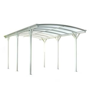 Design Carport FALO - Weiß Weiß - Metall - 300 x 240 x 505 cm