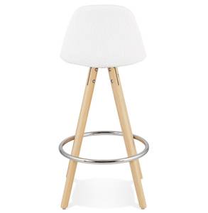 Tabouret De Bar FLORENCE Blanc - Bois massif - 41 x 87 x 41 cm