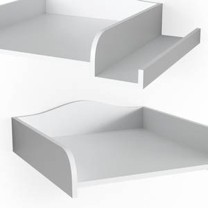 Wickeltischaufsatz Weiß - Holzwerkstoff - 83 x 15 x 72 cm