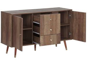 Buffet ULIKA Marron - Doré - Bois manufacturé - 114 x 71 x 40 cm