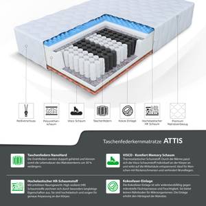 TASCHENFEDERKERNMATRATZE Attis Breite: 90 cm