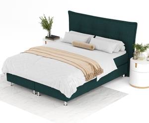 Boxspringbett Minori Grün - Breite: 160 cm