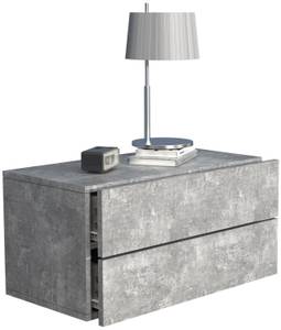 Table de nuit Usal Gris - Bois manufacturé - 60 x 30 x 32 cm