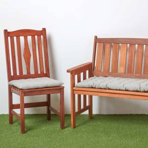 Sitzkissen für Bänke und Gartenbänke Grau - 42 x 108 cm