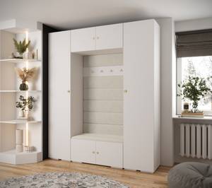 Garderobe Inova 2 Z13 Gold - Weiß - Gold