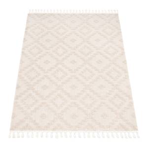 Kurzflorteppich Auckland 293 Weiß - Textil - 120 x 170 cm