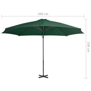 Parasol en porte-à-faux Vert clair