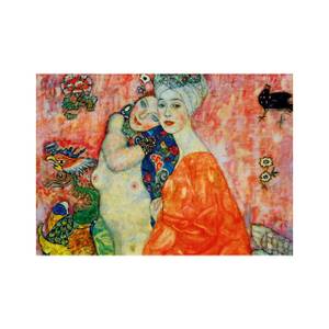 Puzzle G Klimt Die Freundinnen 1917 Papier - 23 x 4 x 33 cm