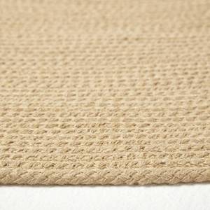 Handgewebter geflochtener Teppich Beige - 150 x 150 cm