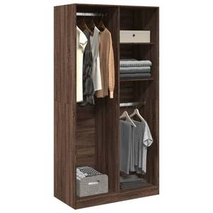 Kleiderschrank 298537-4 Dunkelbraun - Breite: 100 cm