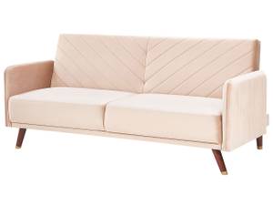 3-Sitzer Sofa SENJA Beige - Eiche Dunkel