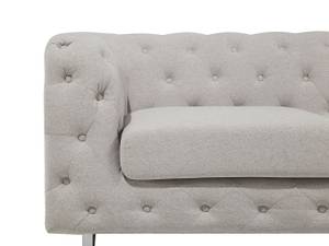 2-Sitzer Sofa VISSLAND Beige - Creme - Silber