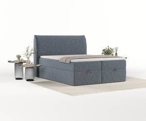 Boxspringbett Mensa Blau - Breite: 200 cm