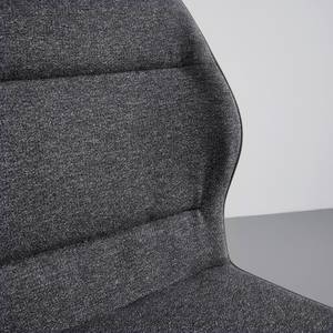 Sitzbank EVA Grau - Metall - Massivholz - Textil - 139 x 93 x 61 cm