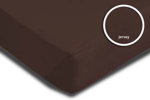 2 Spannbettlaken Jersey braun 140x200 cm Braun - Textil - 140 x 25 x 200 cm
