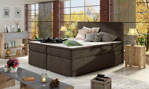 Boxspringbett FLORELLA Braun - Breite: 160 cm