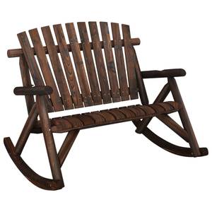 Banc à bascule de jardin 3028556-3 Marron foncé