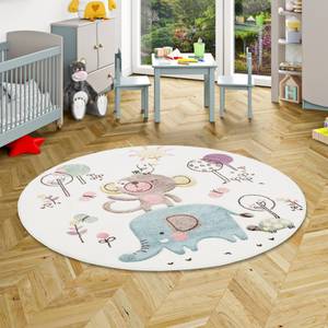 Kinder Teppich Maui Kids Tiere Rund 120 x 120 cm