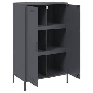 Highboard DE3852 Grau - Metall - 39 x 113 x 68 cm