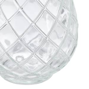 Transparentes Windlicht im 12er Set Braun - Glas - Rattan - 9 x 10 x 9 cm