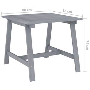 Gartenmöbel-Set Grau - Massivholz - Holzart/Dekor - 62 x 74 x 88 cm